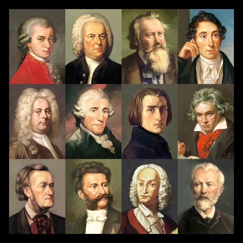 12 classical composers ... from Bach to Wagner
