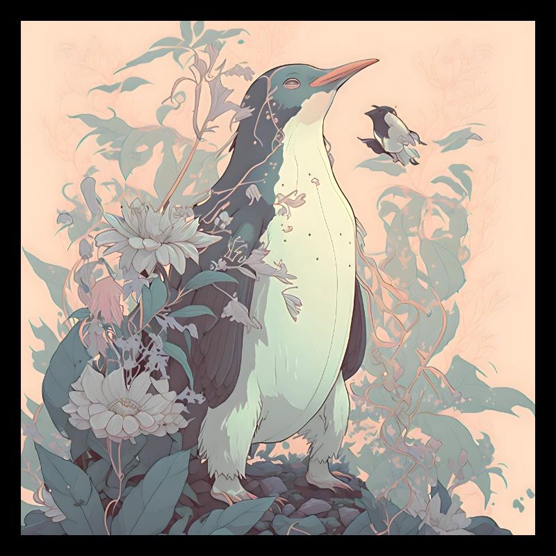 in harmony with nature penguin