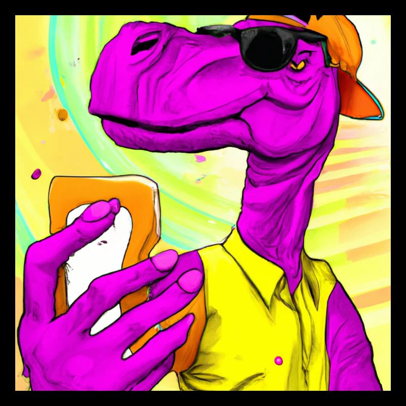 Dinosaur makes Selfie V3 gift