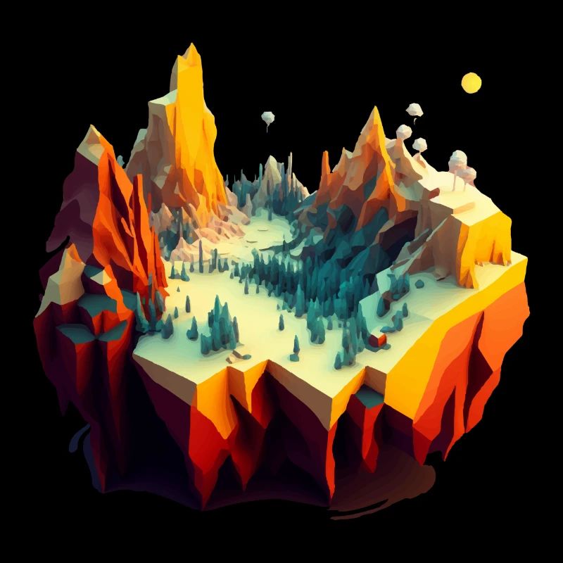 Natural landscape voxel