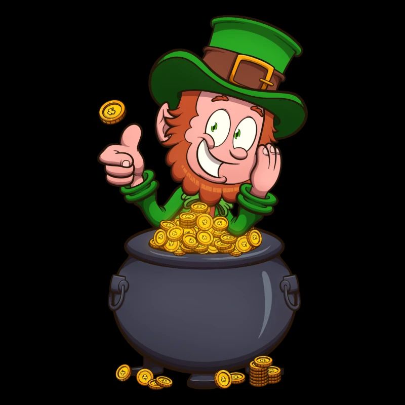 Leprechaun avec pot d’or
