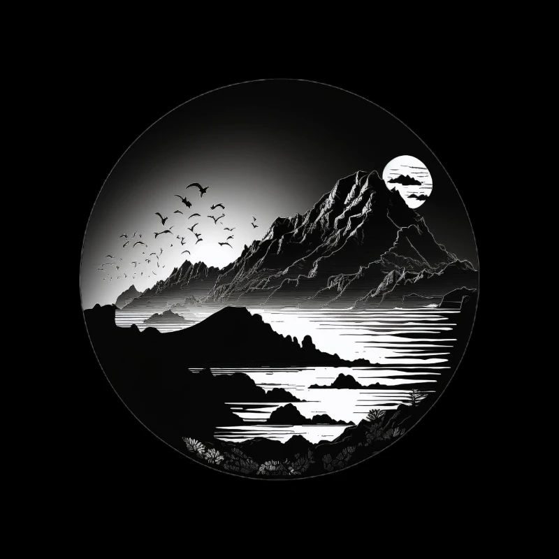 Black White Mountain