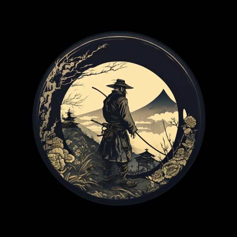 Nr. 12 : Japanischer Art Samurai Fighter Ukiyo_e Stil