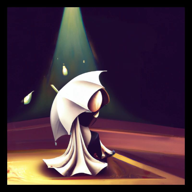 Regenschirm im Licht