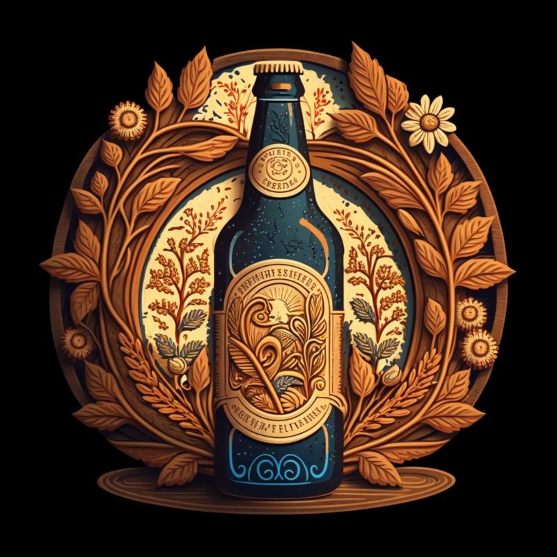 Beer bottle - motif for beer lovers