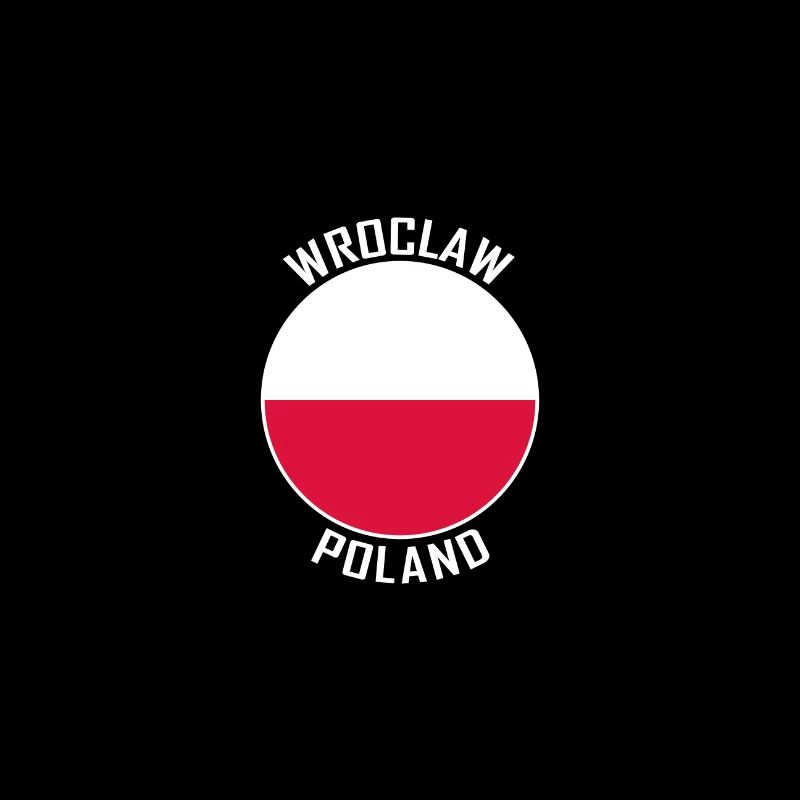 Wroclaw Skyline Pologne Flag Souvenir de voyage