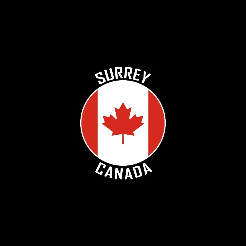 Surrey Skyline Kanada Flagge Reise Souvenir