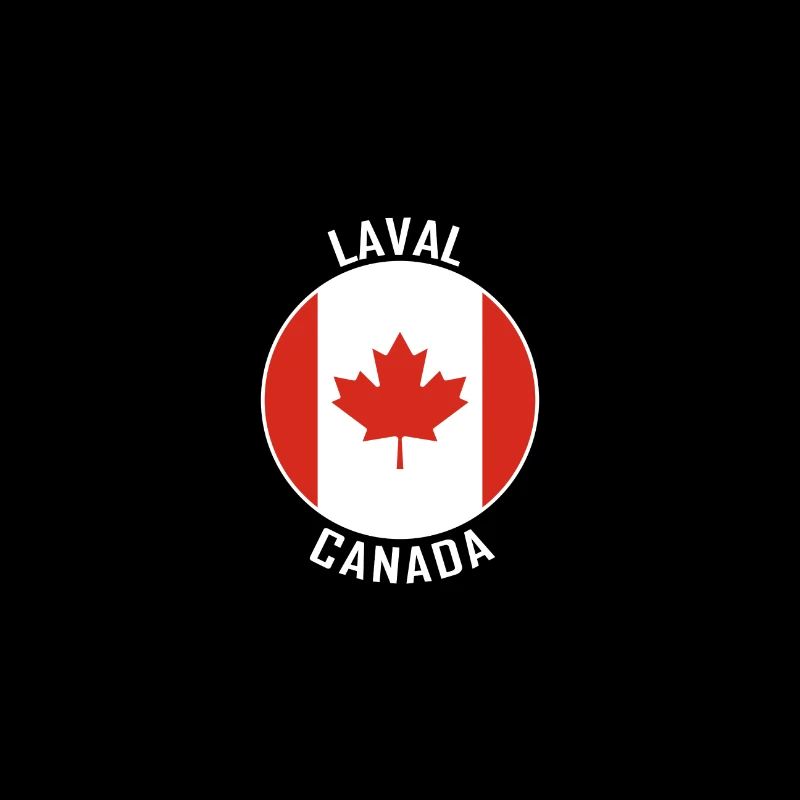Laval Skyline Canada Flag Travel Souvenir