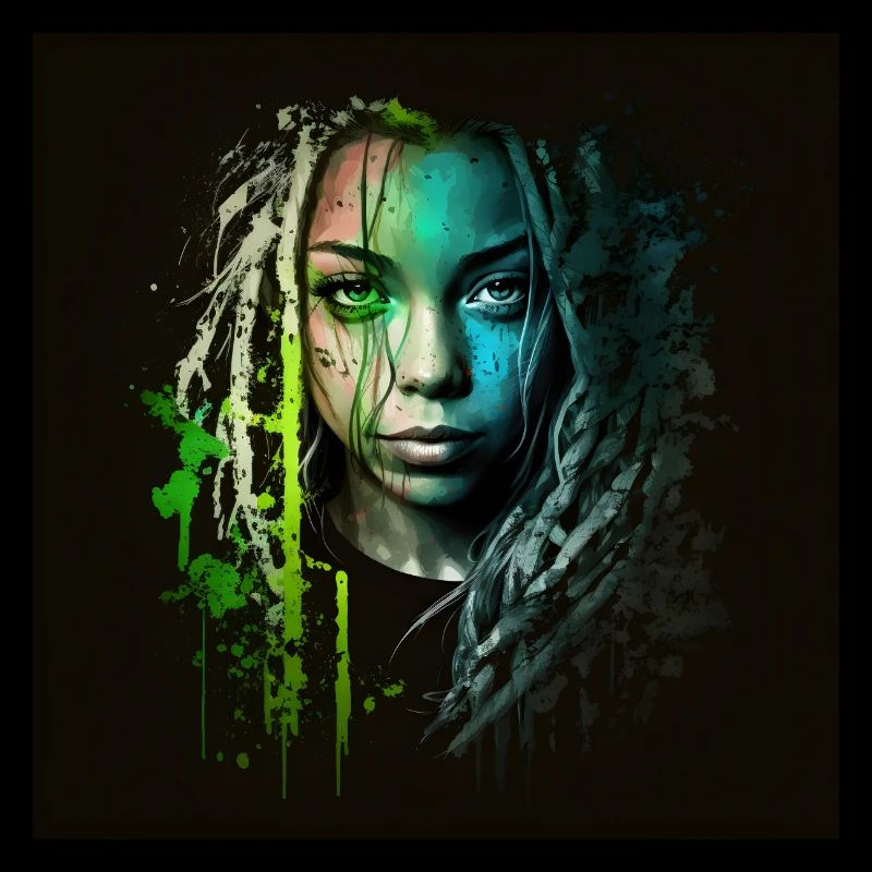 Face Frau Dreadlocks n°6