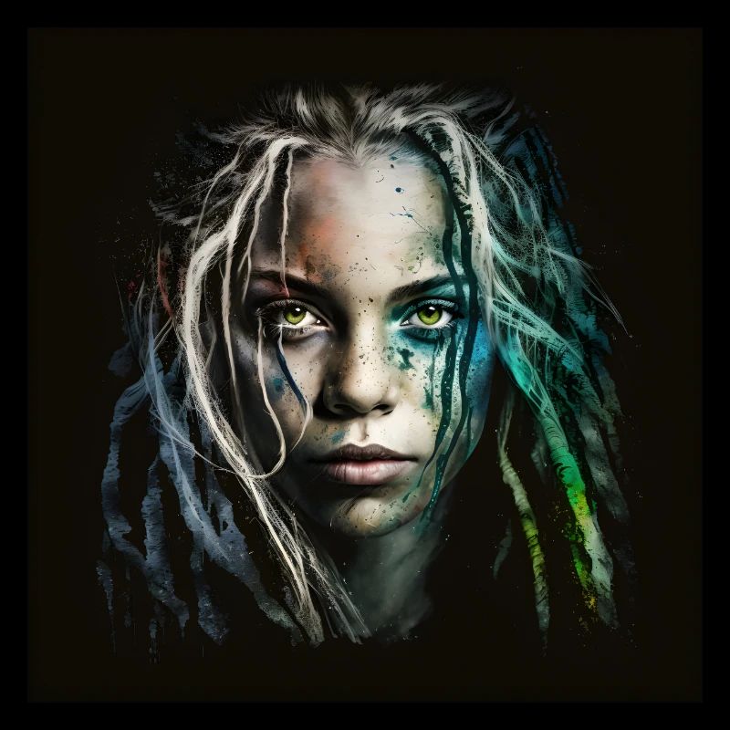 Face Frau Dreadlocks n°5