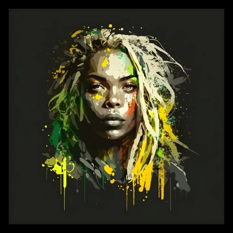 Face Frau Dreadlocks n°2