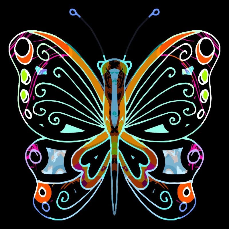 Bunter Schmetterling