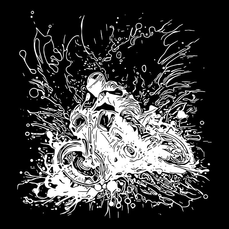 Racing Motorcycle Splash Style