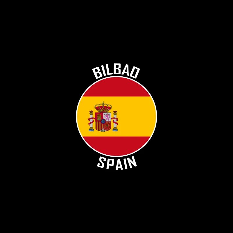 Bilbao Skyline Espagne Flag Souvenir de voyage