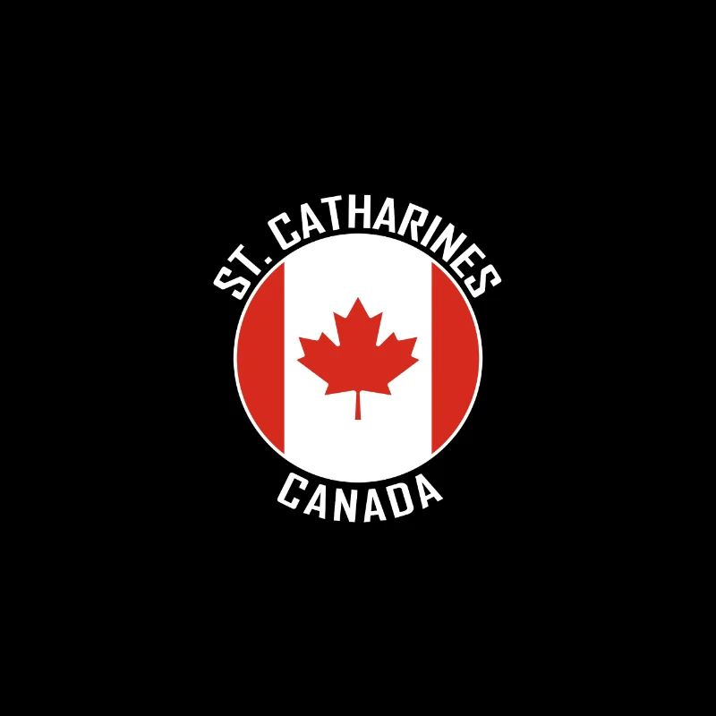 Souvenir de voyage Skyline Canada Flag de St. Catharines