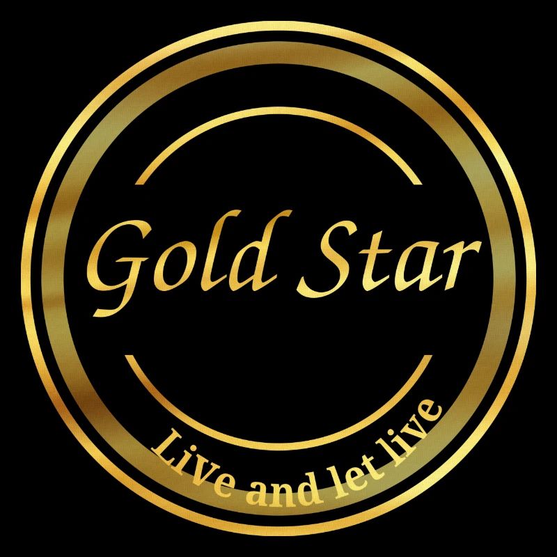 Logo, disegno, stella dorata, testo
