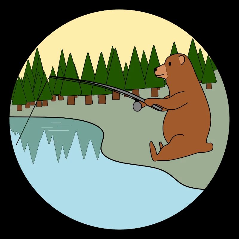 Fishing bear