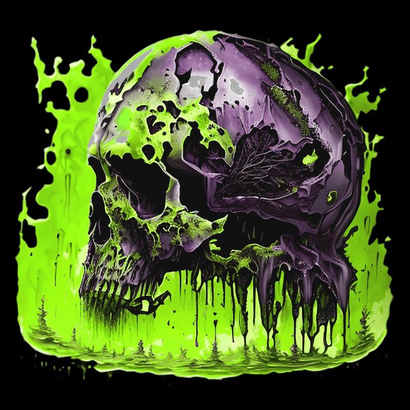 Gruseliger Helloween Schädel Skull