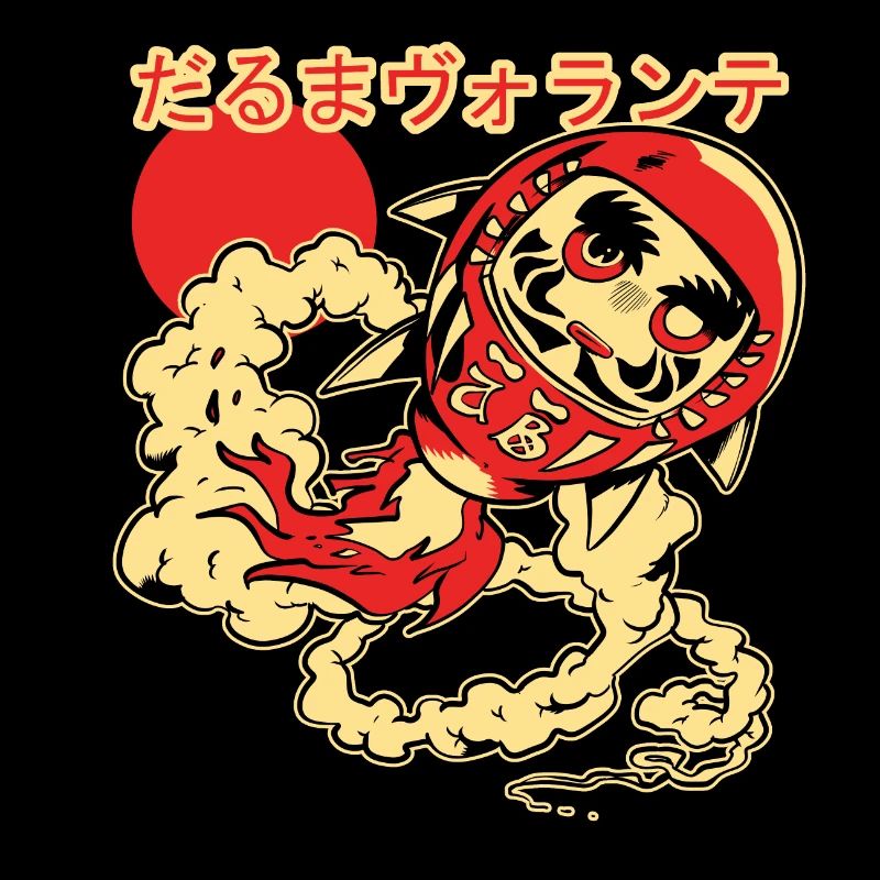 Flying Daruma doll