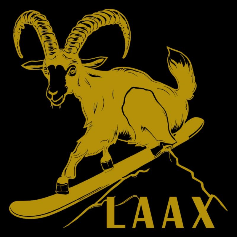 Laax Graubünden Steinbock Snowboard Switzerland