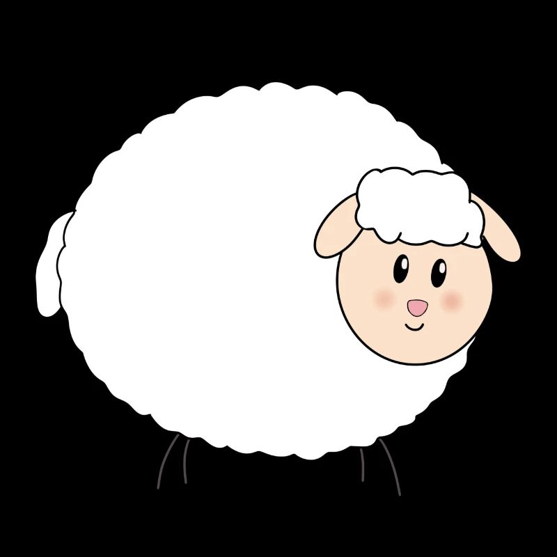 Süßes, dickes Schaf Ostern