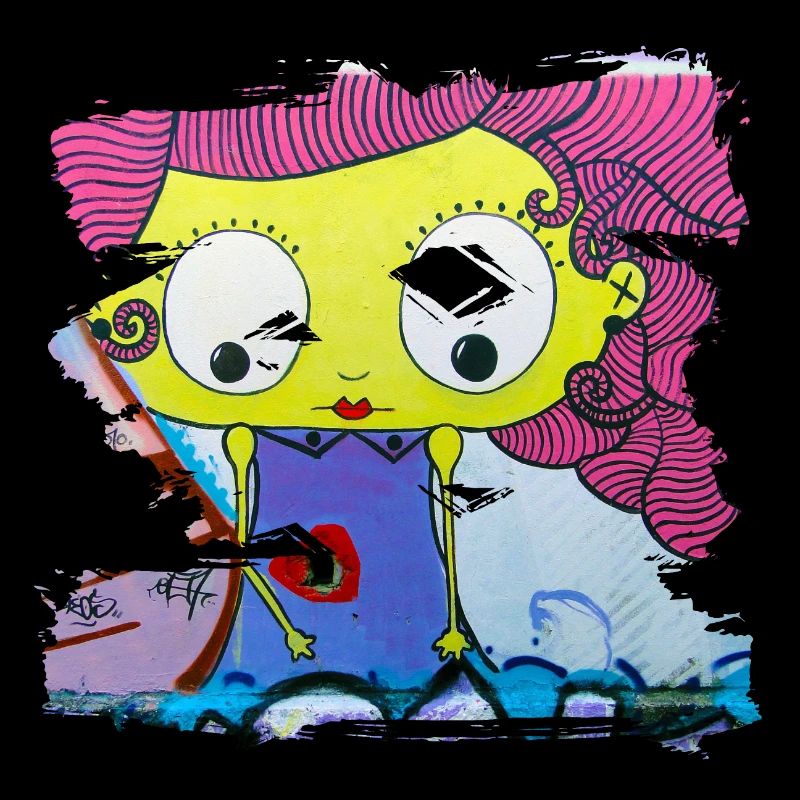 Graffiti-Stil Splash Hip Hop Farben Maler Farbe