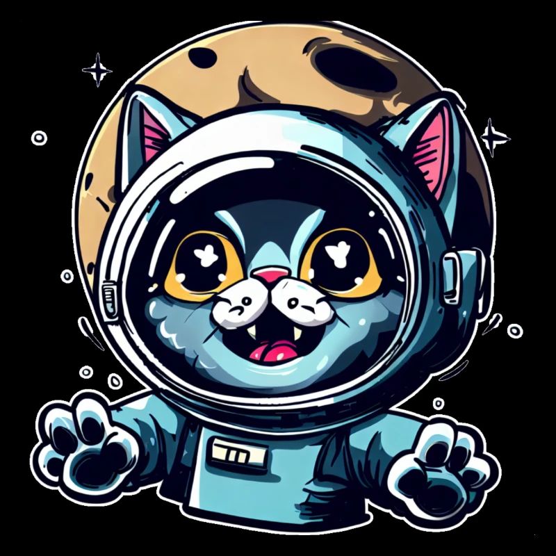 Space Cat to Moon