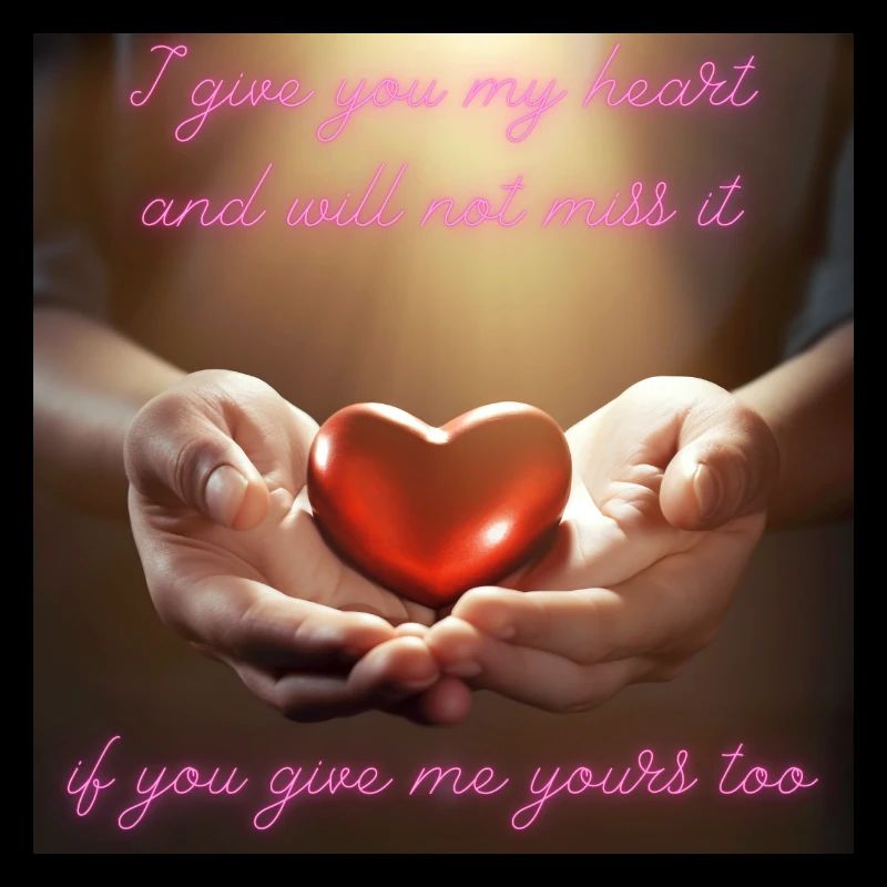 Ich schenke Dir mein Herz