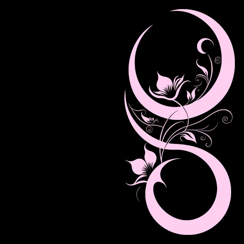 Pink flower and bow pattern