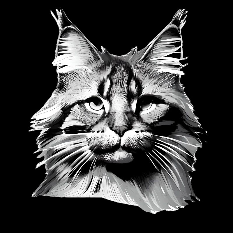 Chaton Propriétaire Chat Maine Coon Chat domestique