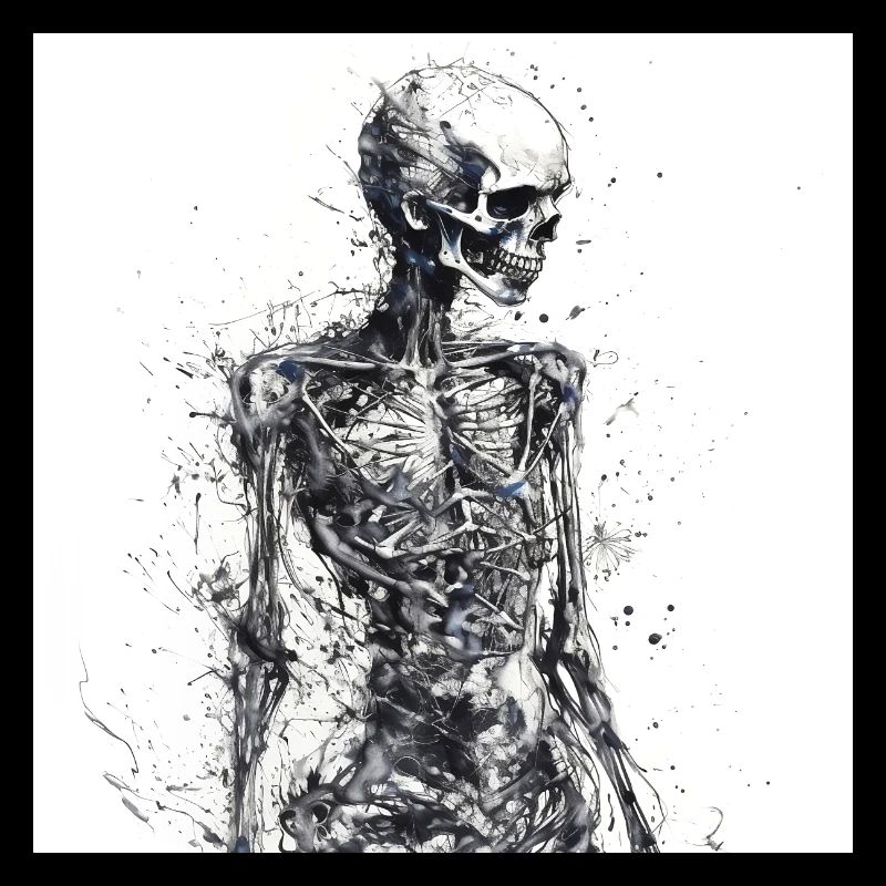 Squelette de crâne effrayant