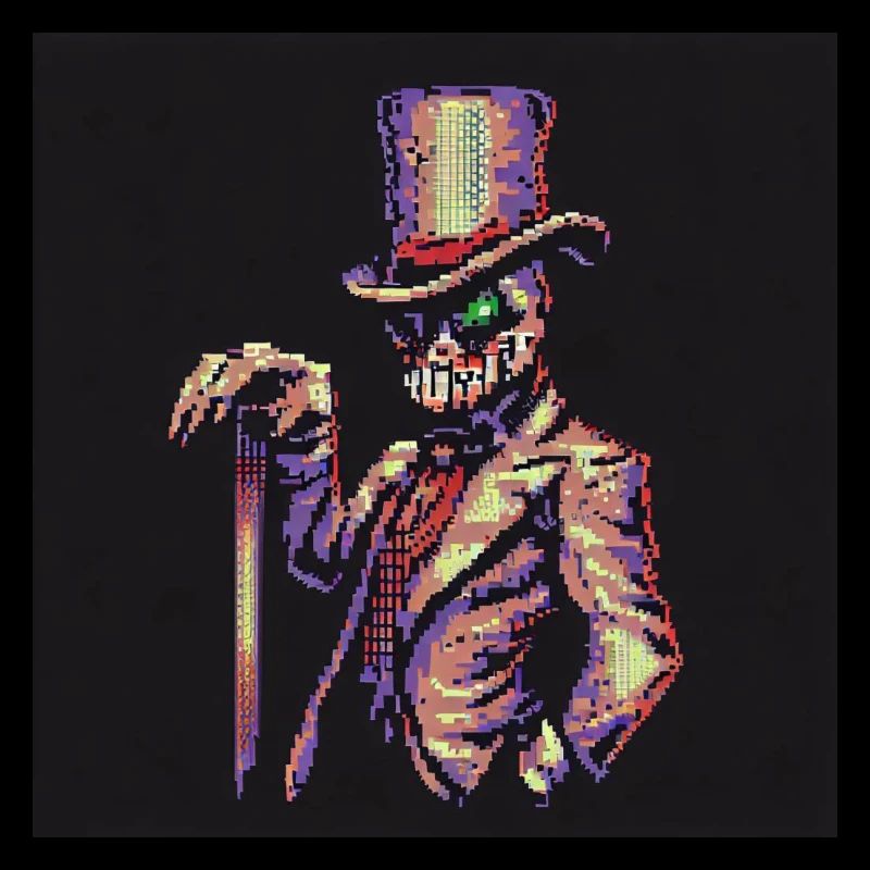 Alien im Anzug [Pixelkunst]