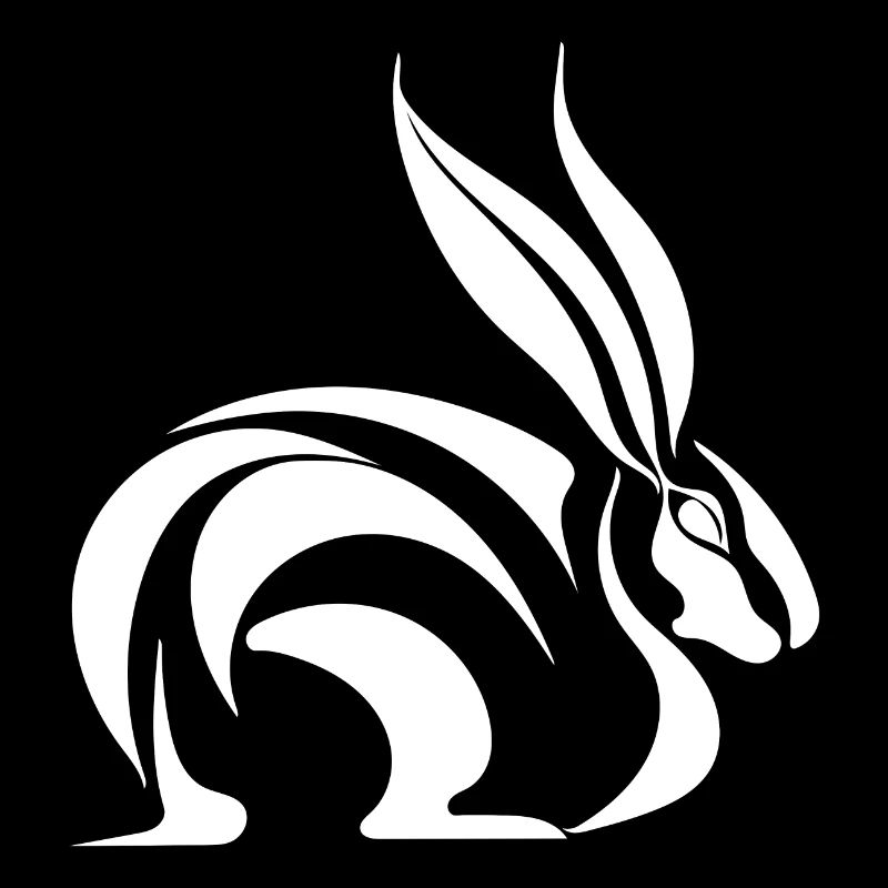 Petit tatouage lapin câlins lignes lapin