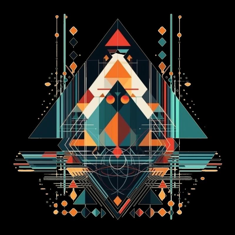 Cooles geometrisches ethno Motiv