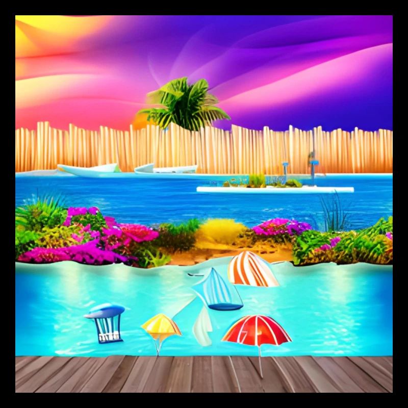 sunny vacation at sea side
