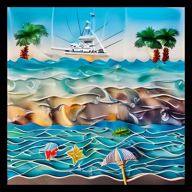sunny day at sea side