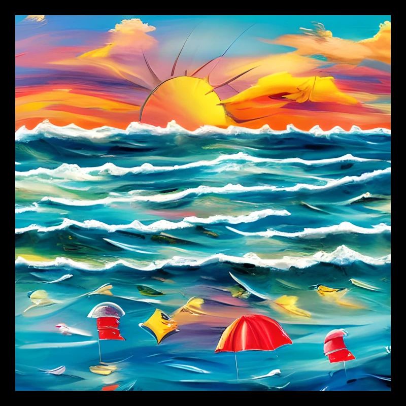 Sommer mit den Eltern am Meer