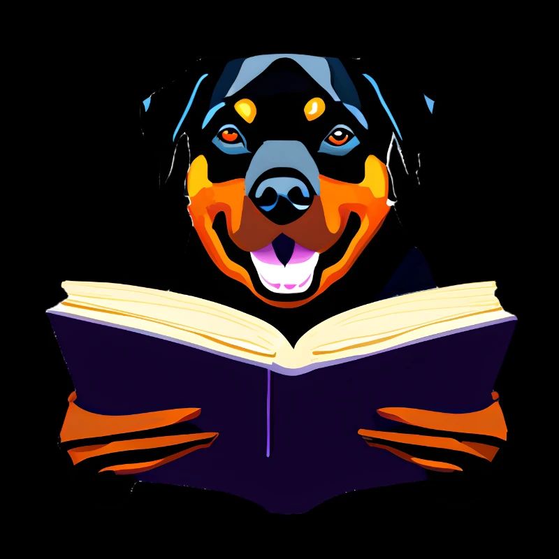 Hunde Bücher Rottweiler Lesen Hundehalter Hund