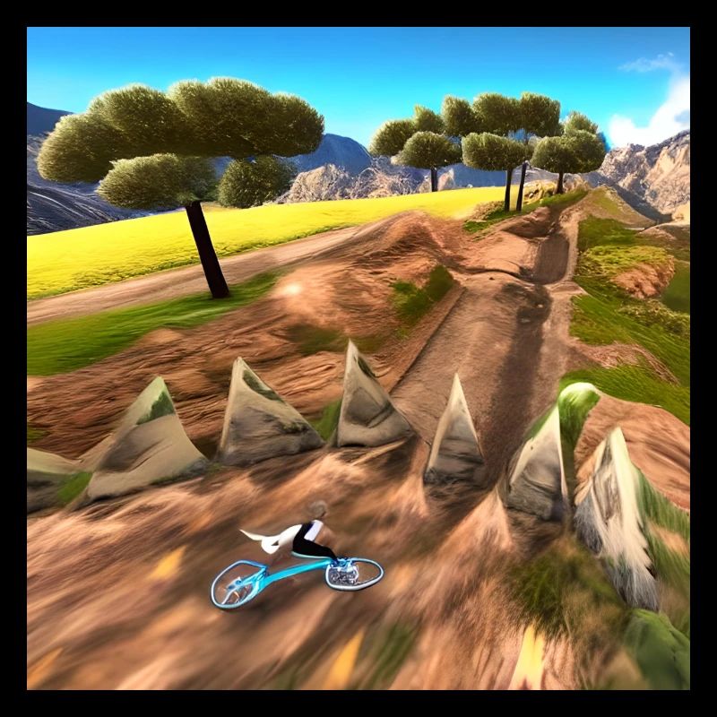 Biken durch die sonnige