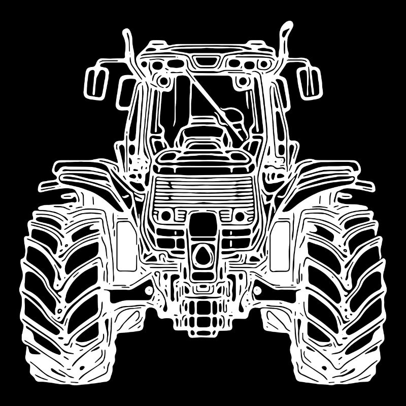 Schwere Zugmaschine Großer Acker Feld Schlepper