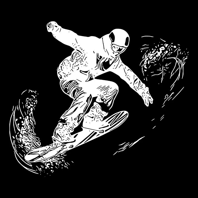 Snowboard Jump Style Elegant Snowboarding Move