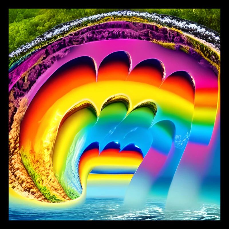 rainbow in summer