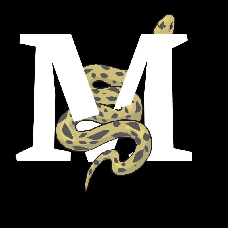 Letter m snake