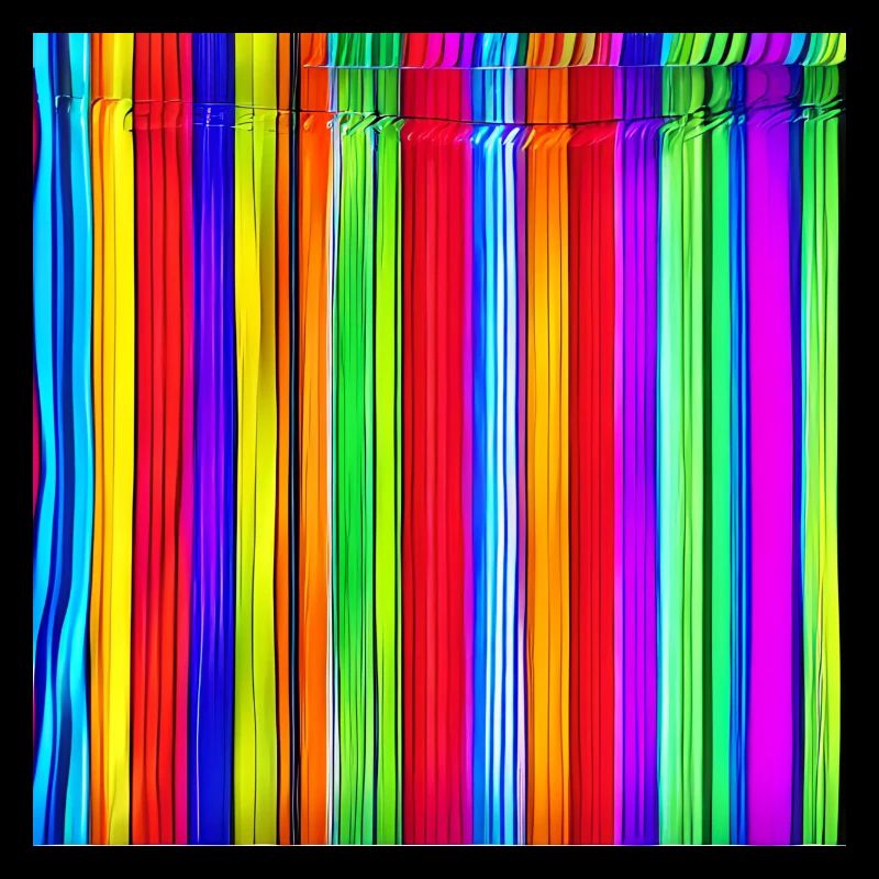 vertical thin strips of crazy colors