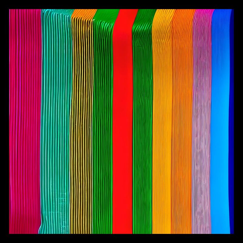vertical thick strips of crazy colours