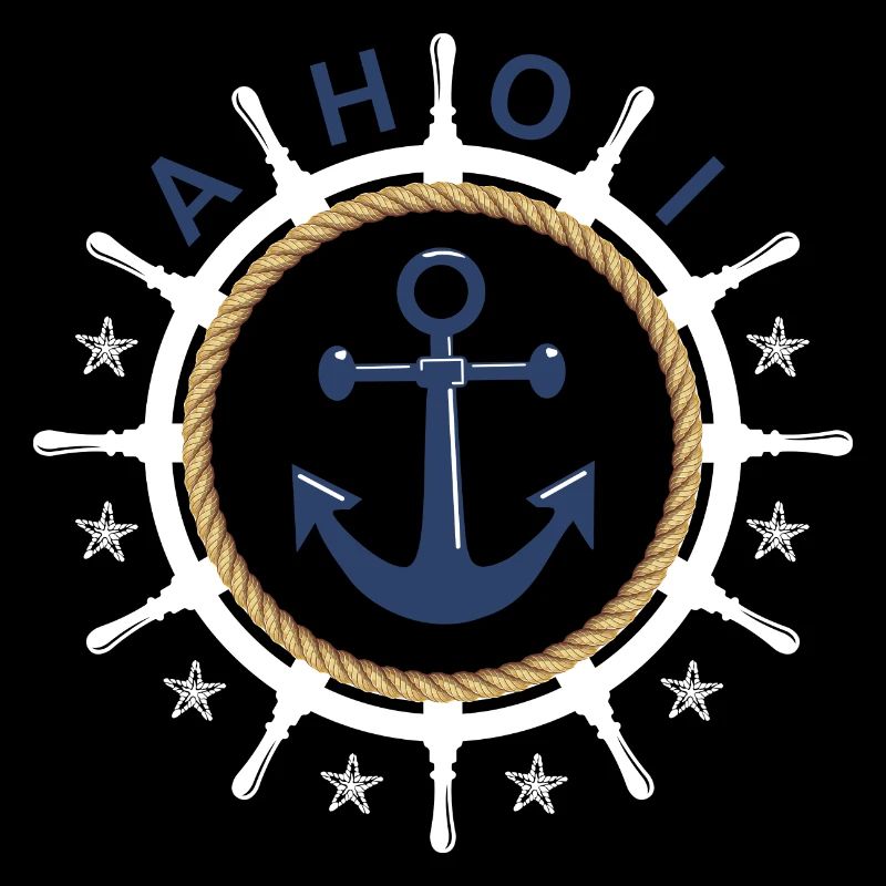 Ahoy Steering Wheel Anchor Starfish