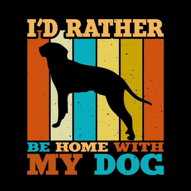 Braque Saint Germain Dog Silhouette Retro Coucher de soleil