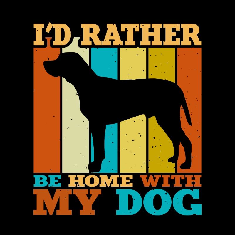 Braque Du Bourbonnais Chien Silhouette Rétro Coucher de Soleil