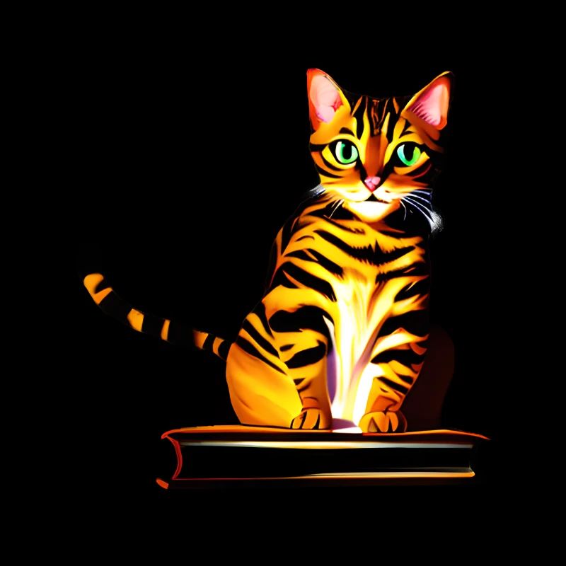 Livres pour chats Chat Bengale Chat Livre Chaton Lecture