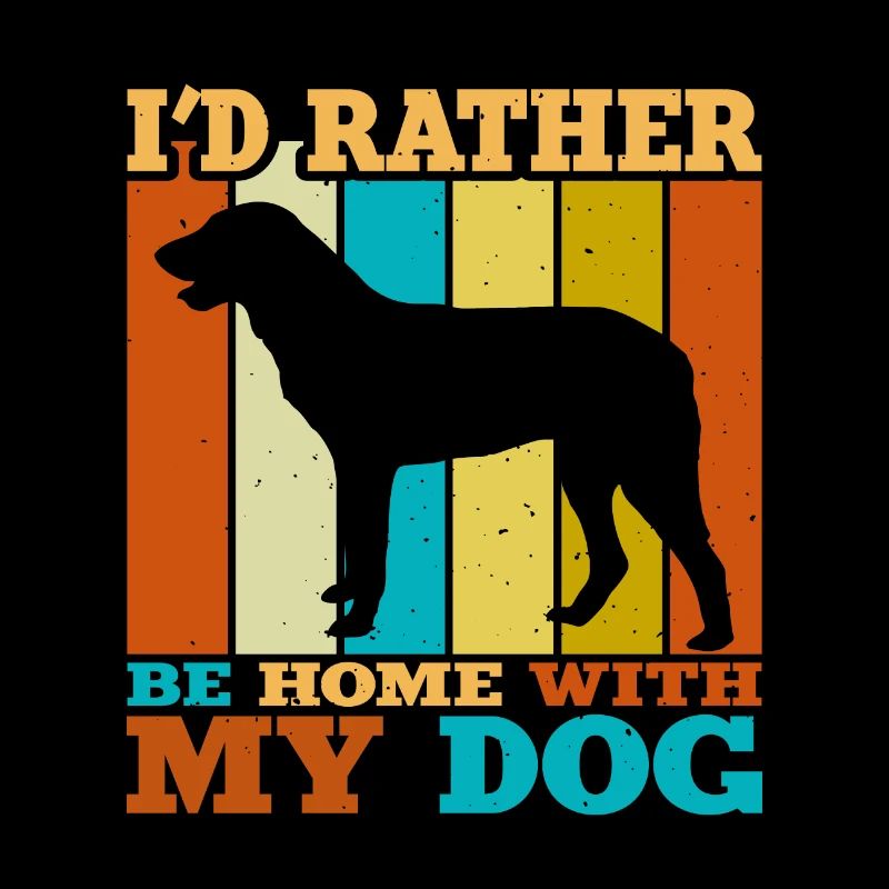 Cao De Castro Laboreiro Hund Silhouette Retro Sonne